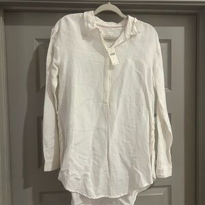 White Anthropologie Button-Up Shirt with tag